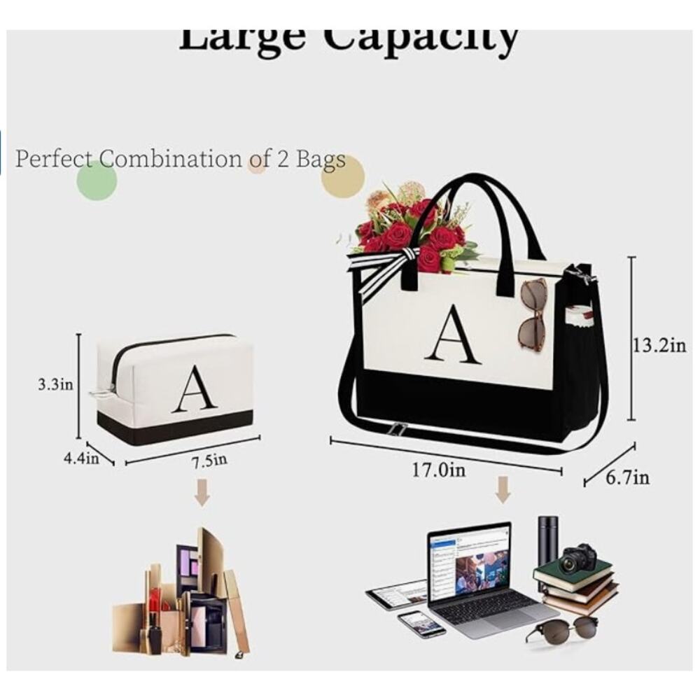 Chic White and Black Crossbody Bag - Picture 3 of 6